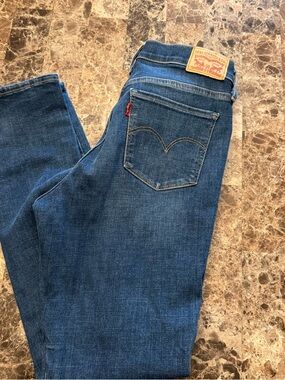 Levi's 311 Shaping Skinny Dark Blue Indigo Denim Jeans - Size 29